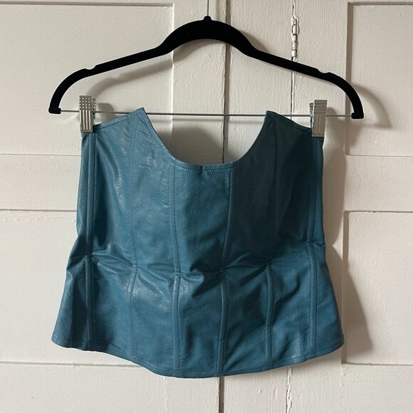Miaou Blue Leia Corset Top - Picture 2 of 7